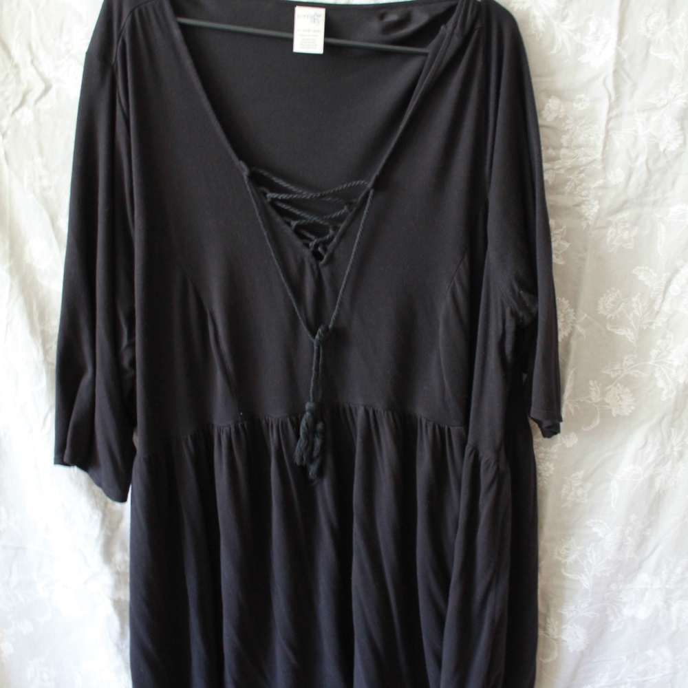 Terra & Sky / tie-front tunic / size 2XL